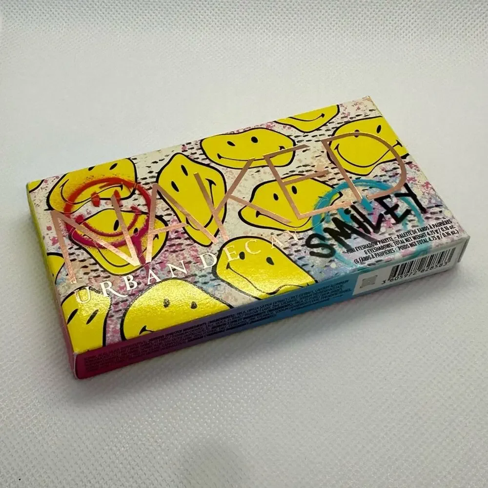 Urban Decay x Smiley Naked Mini Eyeshadow Palette – Bright & Neutral Colors NIB